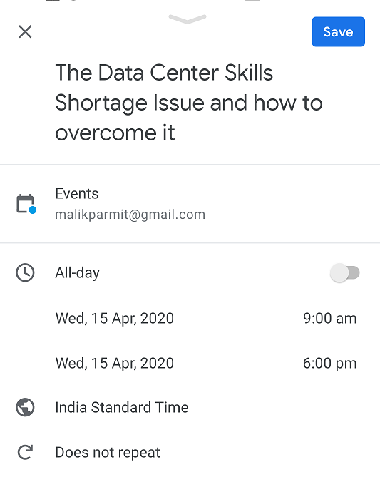 How to add calendar events in Android