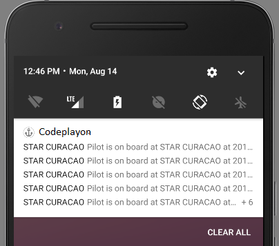 How to group android firebase push notifications