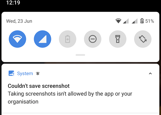 how to disable screenshot in android programmatically