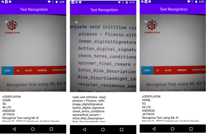 Recognize Text using ML Kit Android Jetpack Compose