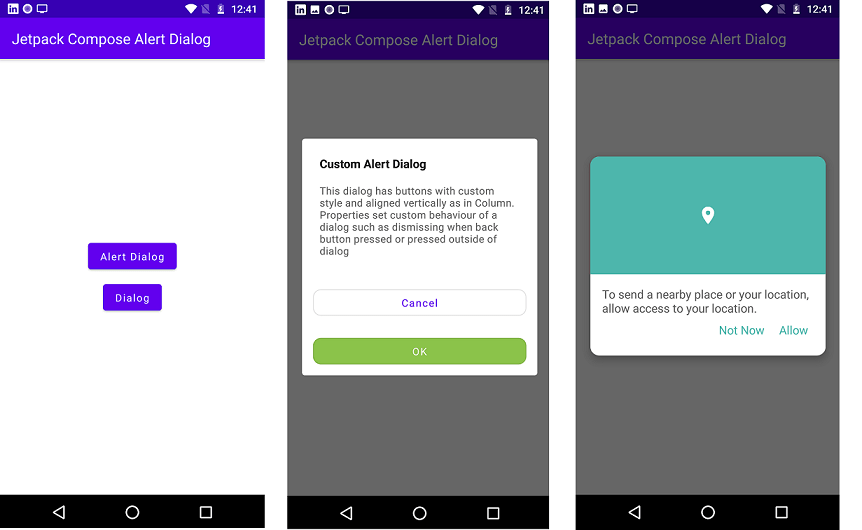 Custom AlertDialog with Jetpack Compose Android