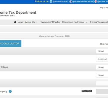 Income tax calculator india 2022