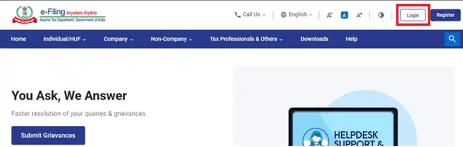 income tax portal