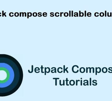 jetpack compose scrollable column