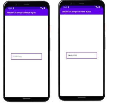 Jetpack compose date input text