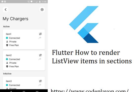 Flutter How to render ListView items in sections