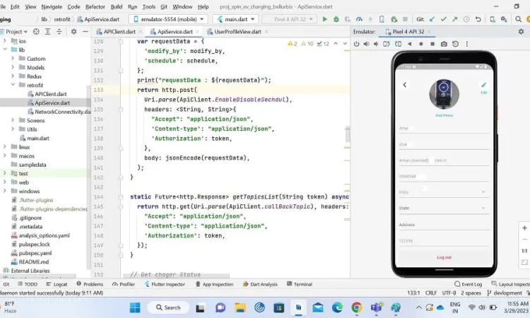 comparison between Android Native and Flutter for app development