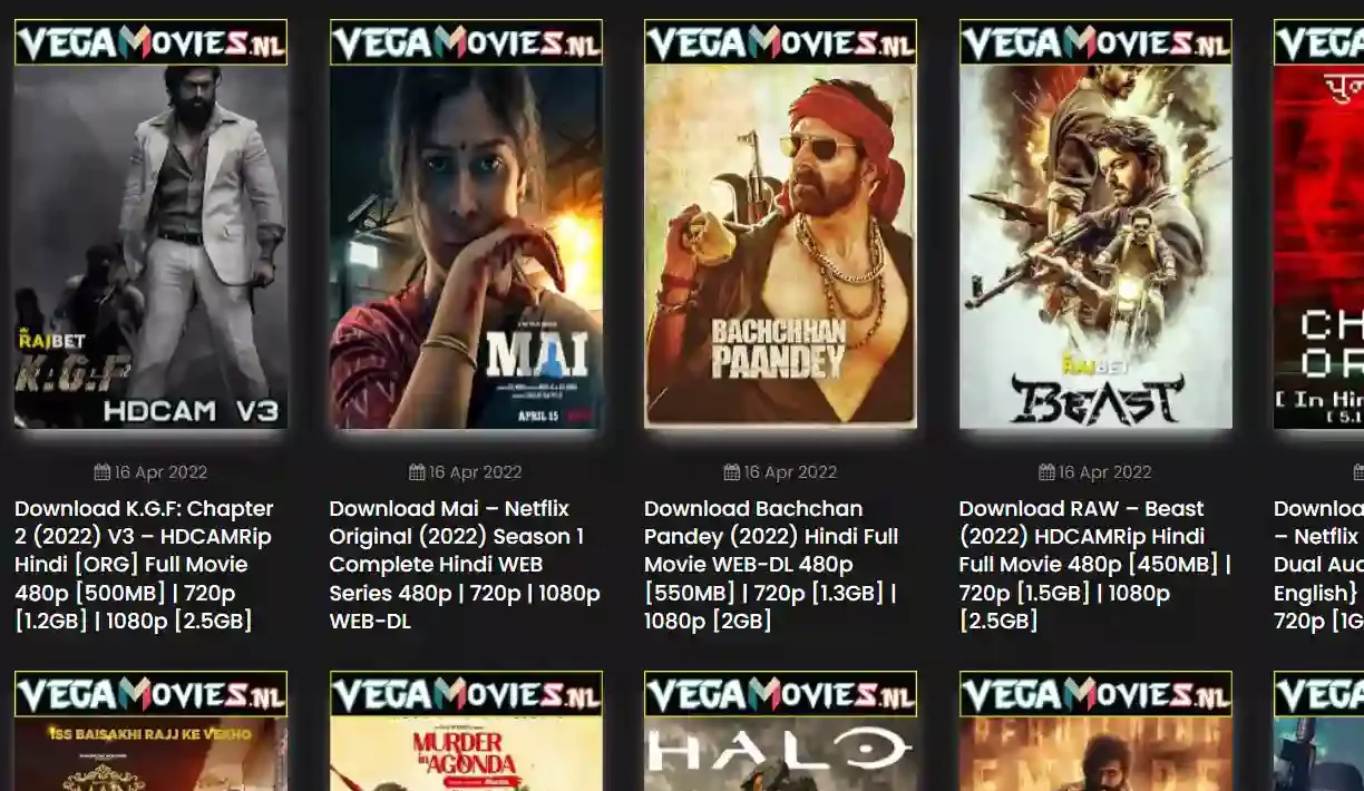 Vegamovies 2023 Bollywood Tamil Telugu Hindi Dubbed HD Movies Download