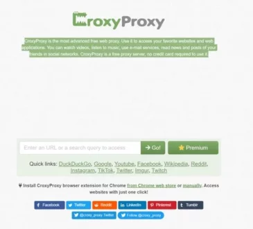 CroxyProxy Get Free Web Proxy