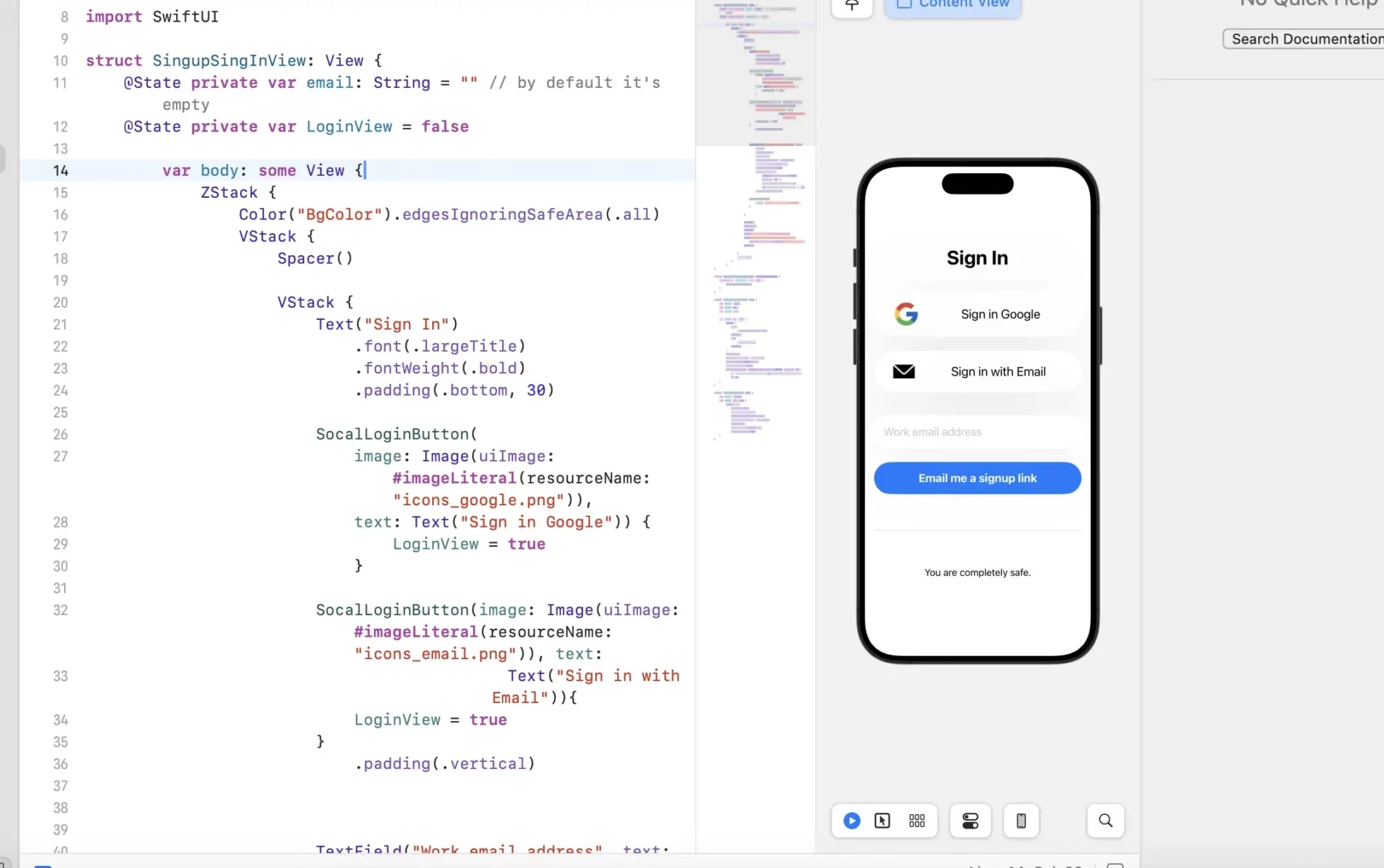 How to used swiftui button and TextField