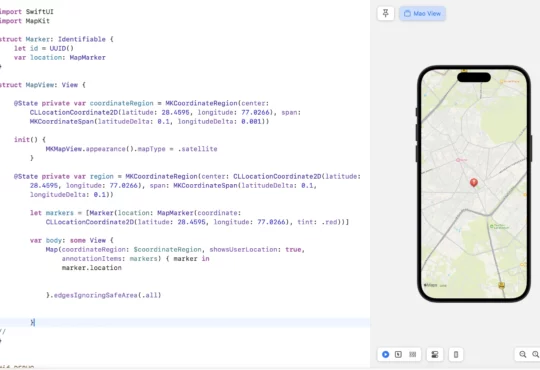 What is MapView in swiftui