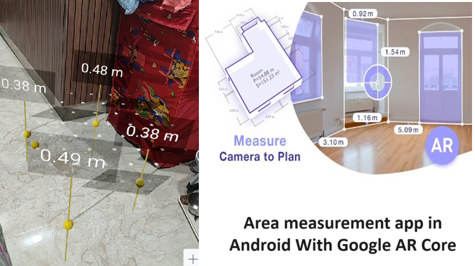 Area measurement app in Android With Google AR Core