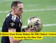 drew brees makes his nbc debut, internet amazed by his new hair