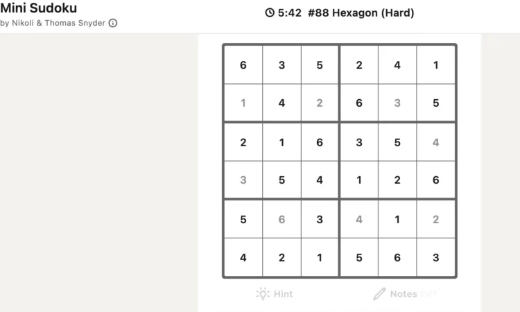 How to play linkedin mini sudoku game for fast Answers