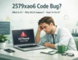 2579xao6 Code Bug