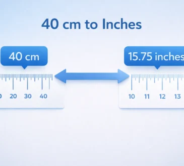 40 cm to Inches: Exact Conversion + Easy Examples
