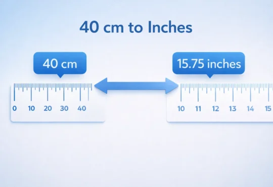40 cm to Inches: Exact Conversion + Easy Examples