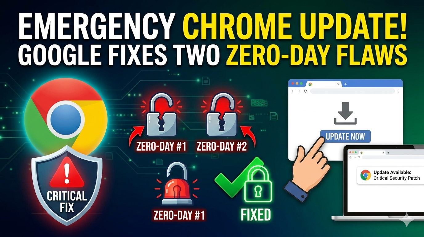Emergency Chrome Update Google Fixes Two Zero-Day Flaws