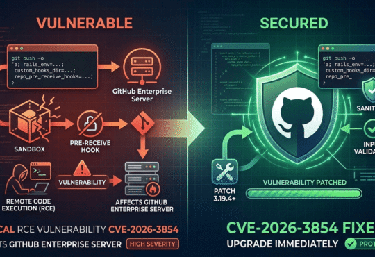 GitHub RCE CVE-2026-3854 Critical Vulnerability Fixed