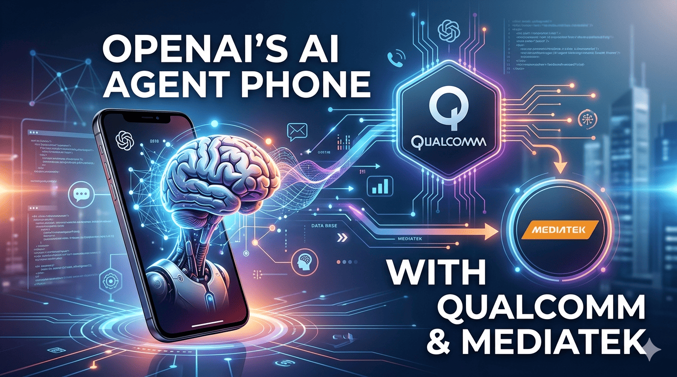 OpenAI Smartphone concept with Qualcomm and MediaTek chip 2028
