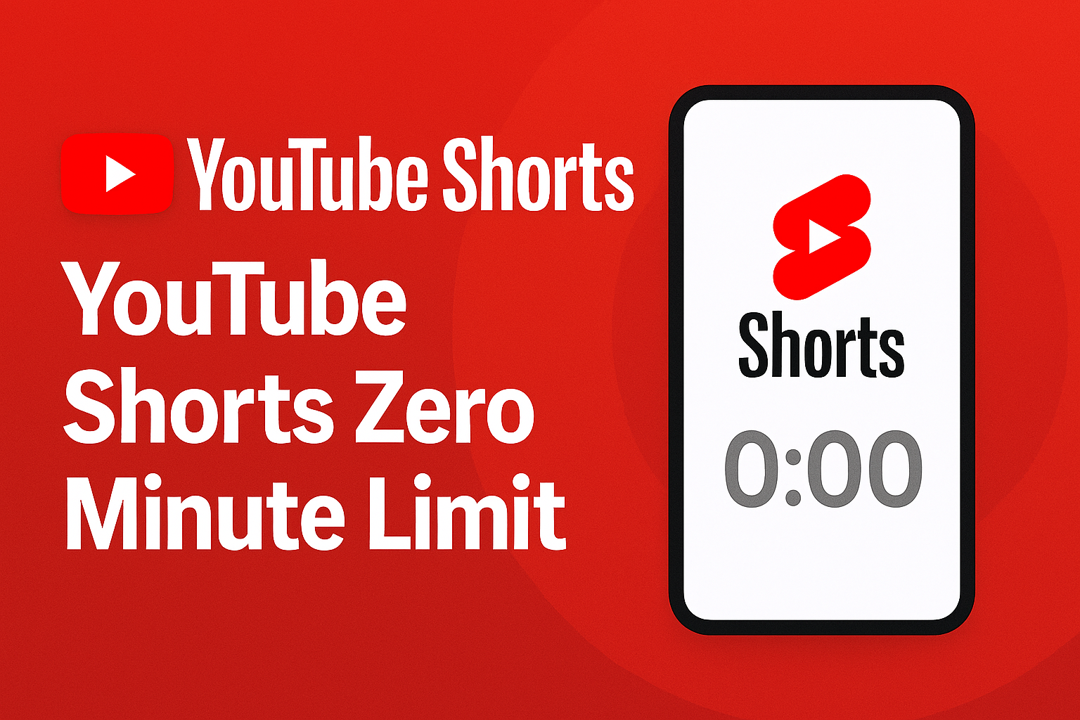 YouTube Shorts zero minute limit